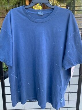 NWT Kacey Lee Horseshoe Graphic t-shirt blue
